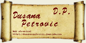 Dušana Petrović vizit kartica